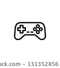 簡單的遊戲控制器圖標 131352856