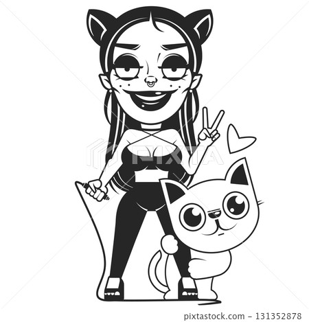 international cat day poster banner information flat color vector illustration template international cat day poster banner information flat color vector illustration template 131352878