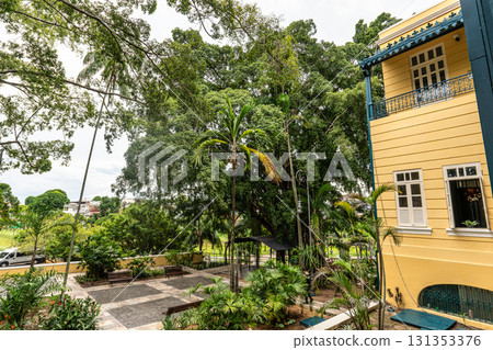 The Palacio Rio Negro in Manaus, Amazon, Brazil. Built 1910 by the German rubber dealer Waldemar Scholz as a residence 131353376