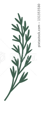 Evergreen branch Christmas decorative element Evergreen branch Christmas decorative element 131353580