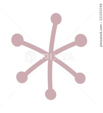 Simple snowflake Christmas holiday decoration Simple snowflake Christmas holiday decoration 131353749