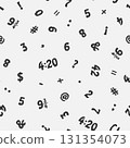 Alphabet Creative Font Drawing Seamless Print Vector Pack 131354073