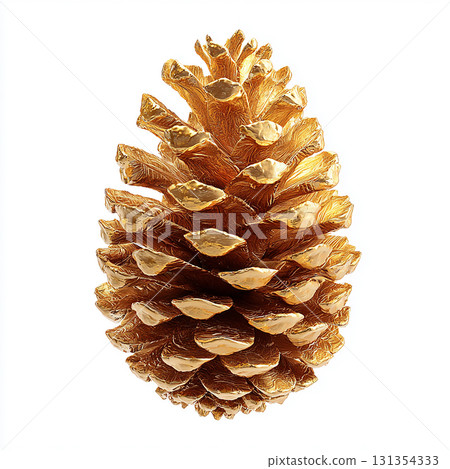 金色松果聖誕裝飾品 131354333