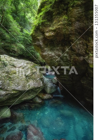 高知縣仁澱川町中津溪谷的新綠 131355007