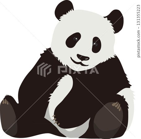 Sitting panda 131355223