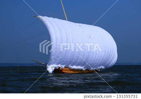 Lake Kasumigaura's signature sailing boat 131355731