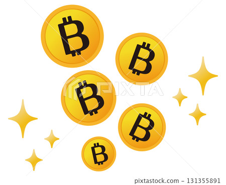 比特幣圖示虛擬貨幣 131355891