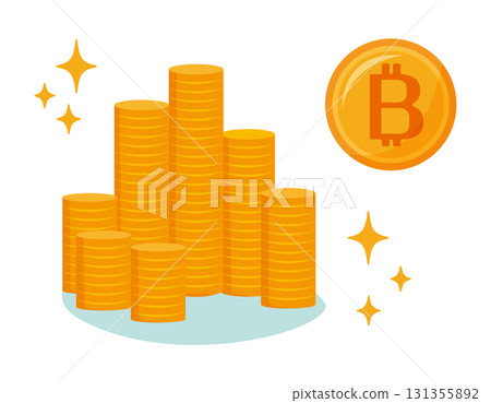 比特幣圖示虛擬貨幣 131355892
