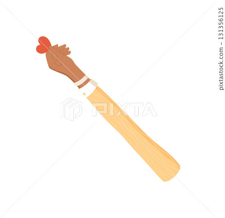 Open hand with heart symbol in flat style. Gesture of love and hope. Minimalist concept of human connection, support, and charity. Colorful abstract artwork for diverse community art. Open hand with heart symbol in flat style. Gesture of love and hope. Minimalist concept of human connection, support, and charity. Colorful abstract artwork for diverse community art. 131356125