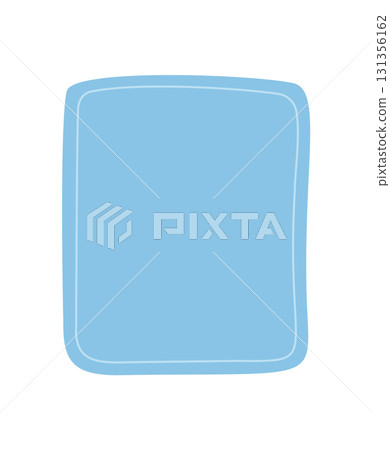 Organic hand drawn rectangle frame forms a fluid abstract border. Blue textbox template acts as a quote background with smooth handdrawn effect, perfect for card or poster mockups. Organic hand drawn rectangle frame forms a fluid abstract border. Blue textbox template acts as a quote background with smooth handdrawn effect, perfect for card or poster mockups. 131356162