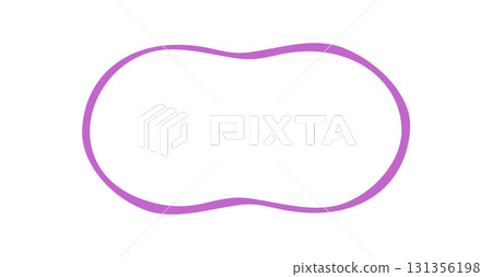 Groovy wavy rectangle outline frame doodle in purple with retro border element. Abstract shape and line create a y2k style background. Graphic accent for trendy creative projects. Groovy wavy rectangle outline frame doodle in purple with retro border element. Abstract shape and line create a y2k style background. Graphic accent for trendy creative projects. 131356198