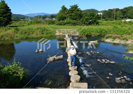Tokigawa River, waterfront promenade Tokigawa River, waterfront promenade 131356320