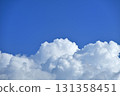 Midsummer blue sky and white clouds 131358451