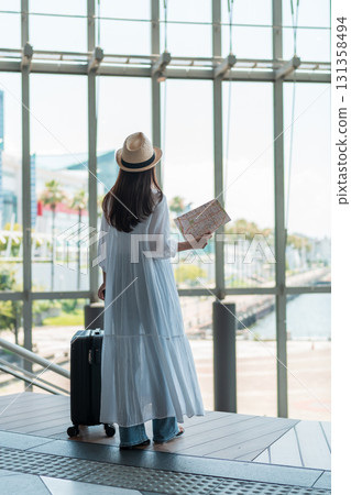 A young woman who enjoys traveling 131358494