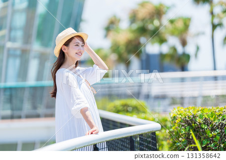 A young woman who enjoys traveling 131358642