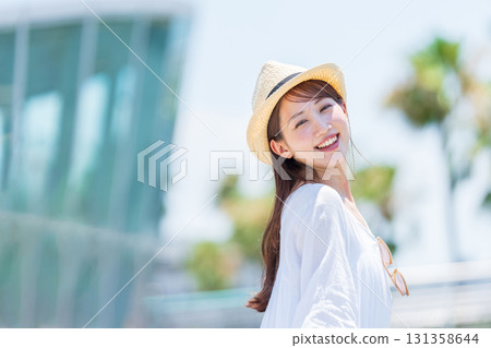 A young woman who enjoys traveling 131358644