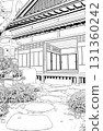 Manga-style pen drawing illustration Japanese style (exterior) 131360242