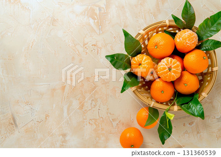 Vitamin-rich fresh mandarins Vitamin-rich fresh mandarins 131360539