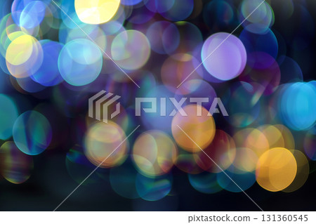 A fantastic background of colorful bokeh light 131360545