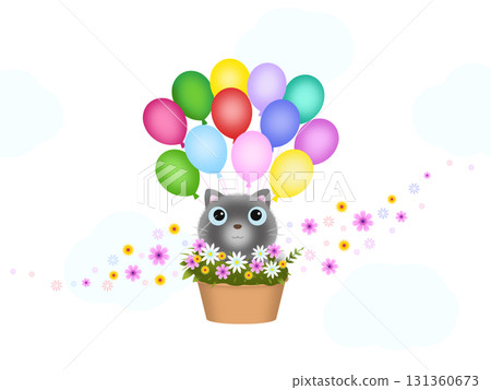 Flying Cat Background I-1 131360673