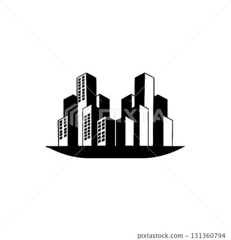 Icon vectors of tall buildings in urban areas. Icon vectors of tall buildings in urban areas. 131360794
