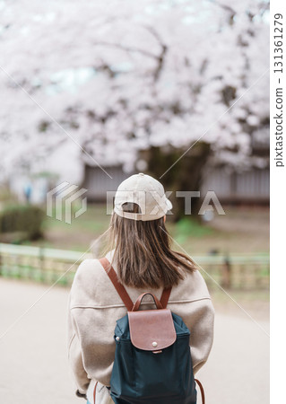 Woman tourist sightseeing Hirosaki Castle park with Sakura Cherry Blossom in Spring, traveler travel in Hirosaki city, Aomori, Tohoku, Japan. Landmark famous in Japan. Travel and Vacation destination Woman tourist sightseeing Hirosaki Castle park with Sakura Cherry Blossom in Spring, traveler travel in Hirosaki city, Aomori, Tohoku, Japan. Landmark famous in Japan. Travel and Vacation destination 131361279