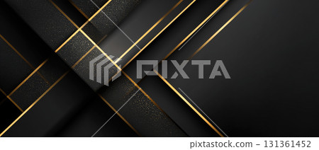Modern luxury pattern with golden geometric lines 131361452