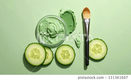 Green Tea Facial Cream Mask Green Tea Facial Cream Mask 131361687