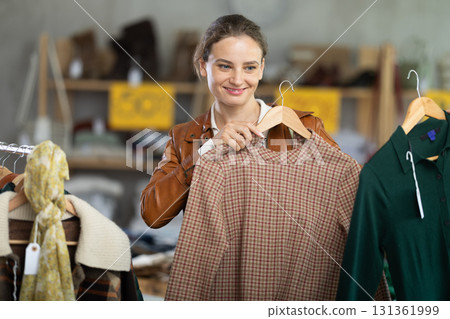During November sales, woman choose and buy warm knitted dress During November sales, woman choose and buy warm knitted dress 131361999