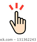 指向圖示符號標誌觸碰一點手圖 131362243