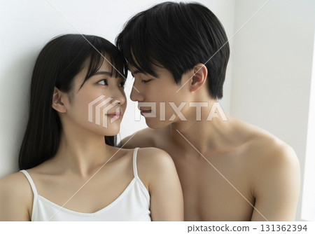 man and woman in an intimate relationship man and woman in an intimate relationship 131362394