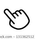 指向圖示符號標誌觸碰一點手圖 131362512