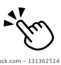 指向圖示符號標誌觸碰一點手圖 131362514