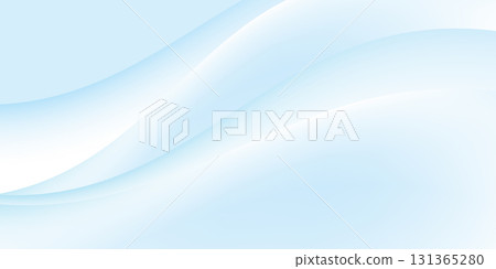 簡約的曲線，淺藍色漸層背景 131365280