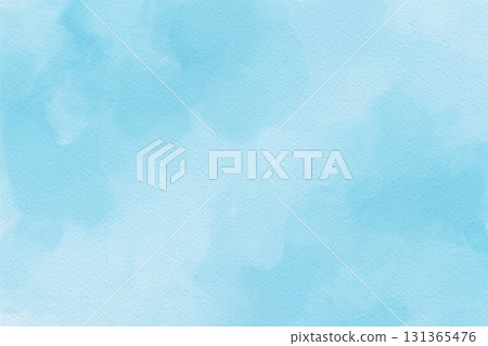 具有淡藍色漸層的水彩紋理背景 131365476