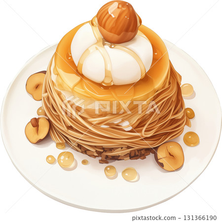 Transparent illustration of marron glacé sweets 131366190