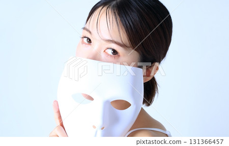 Woman with a mask Beauty image Woman with a mask Beauty image 131366457