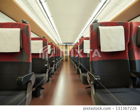 北陸新幹線列車內部座位景觀 131367226