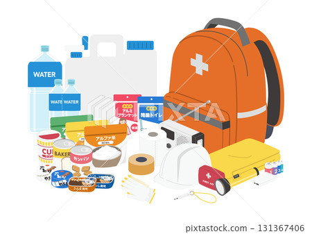 防災用品圖解 131367406