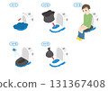 如何使用應急廁所的圖示 131367408
