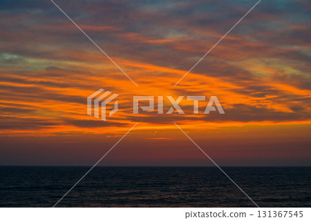 Sunset on the Uchinada Coast 131367545