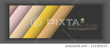Layout of a banner, cover, or poster with a gradient design. Template for creative ideas Layout of a banner, cover, or poster with a gradient design. Template for creative ideas 131369329