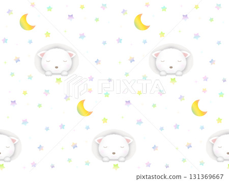 Sleeping cat seamless pattern J-1' Sleeping cat seamless pattern J-1' 131369667