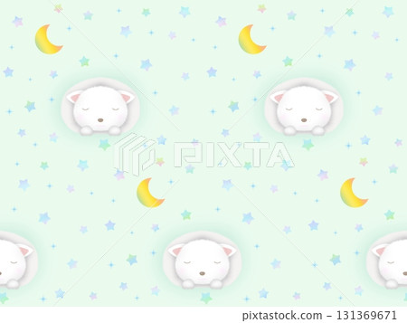 Sleeping cat seamless pattern J-3' Sleeping cat seamless pattern J-3' 131369671