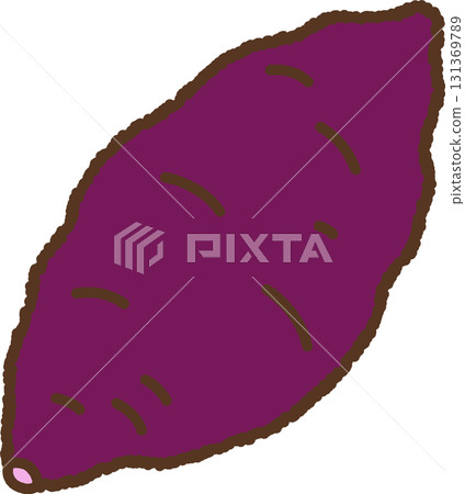 手繪單圖示插圖蔬菜地瓜 131369789