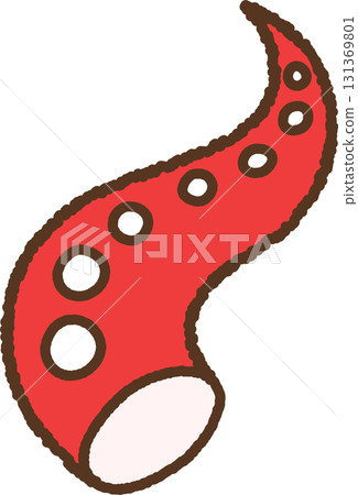 手繪單圖示插圖食物章魚 131369801