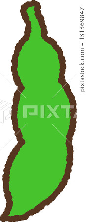 手繪單圖示插圖蔬菜毛豆 131369847