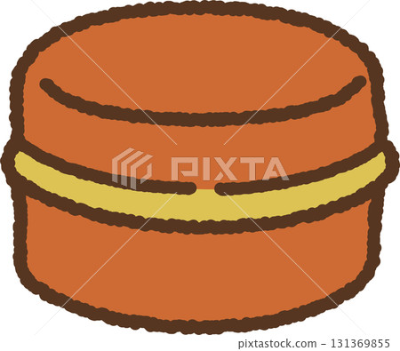Hand-drawn single icon illustration Japanese sweets Obanyaki Hand-drawn single icon illustration Japanese sweets Obanyaki 131369855