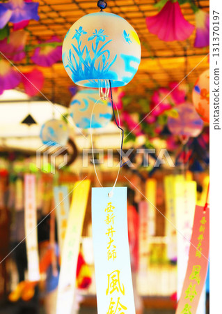 Beautiful scenery at the Nishiarai Daishi Wind Chime Festival Beautiful scenery at the Nishiarai Daishi Wind Chime Festival 131370197