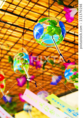 Beautiful scenery at the Nishiarai Daishi Wind Chime Festival 131370198